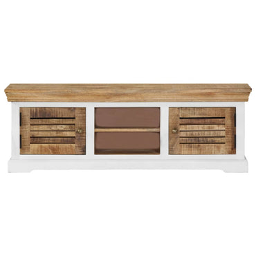 vidaXL Meuble TV 118x30x40 cm Bois de manguier massif