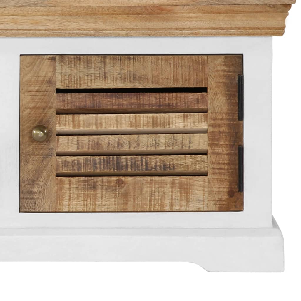 vidaXL Meuble TV 118x30x40 cm Bois de manguier massif