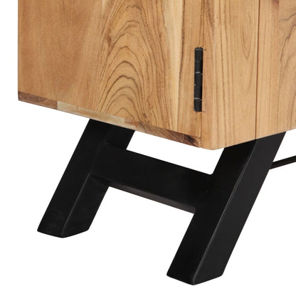 vidaXL Meuble TV 140x30x45 cm Bois d'acacia massif