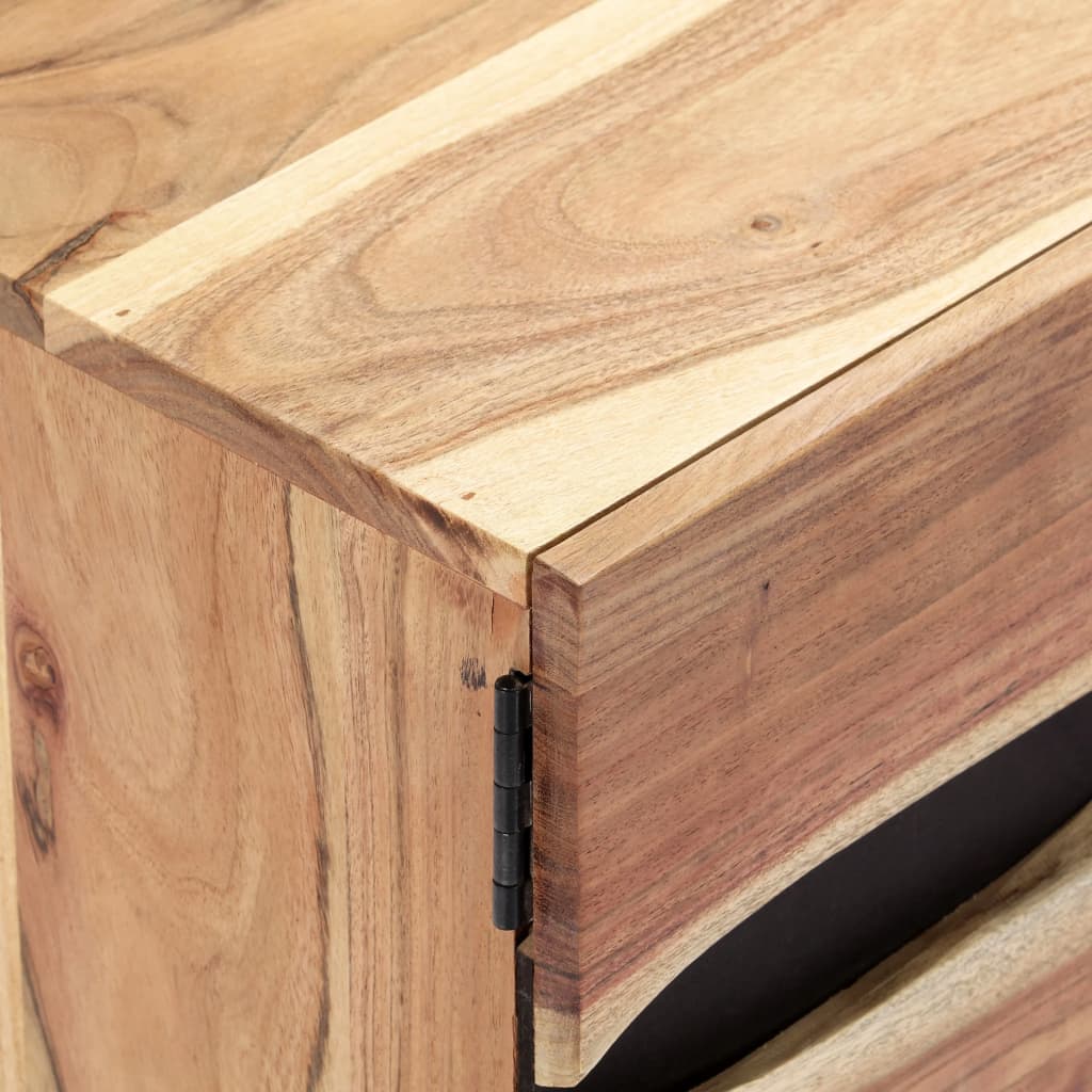 vidaXL Meuble TV 140x30x45 cm Bois d'acacia massif
