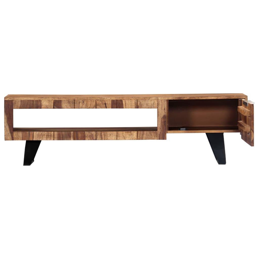 Meuble TV vidaXL 140x30x40 cm en bois d'acacia massif