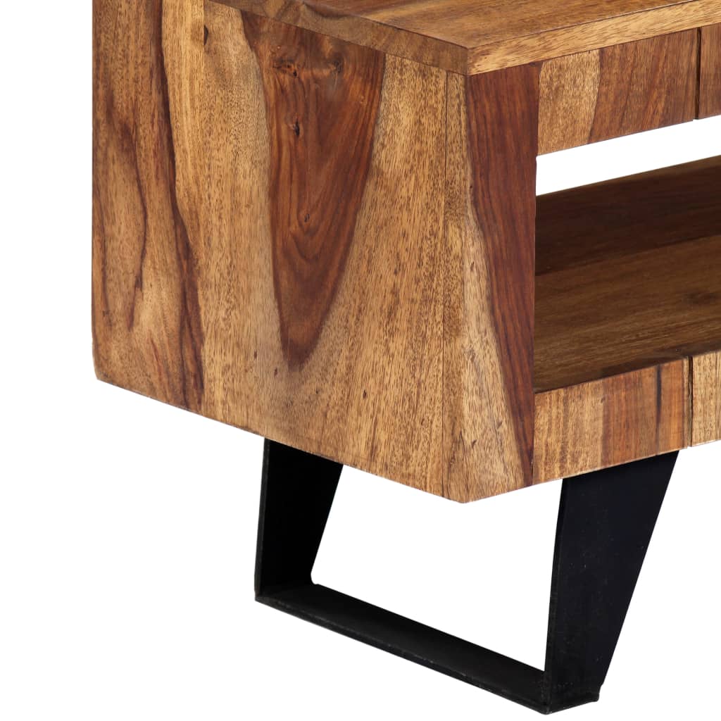 Meuble TV vidaXL 140x30x40 cm en bois d'acacia massif