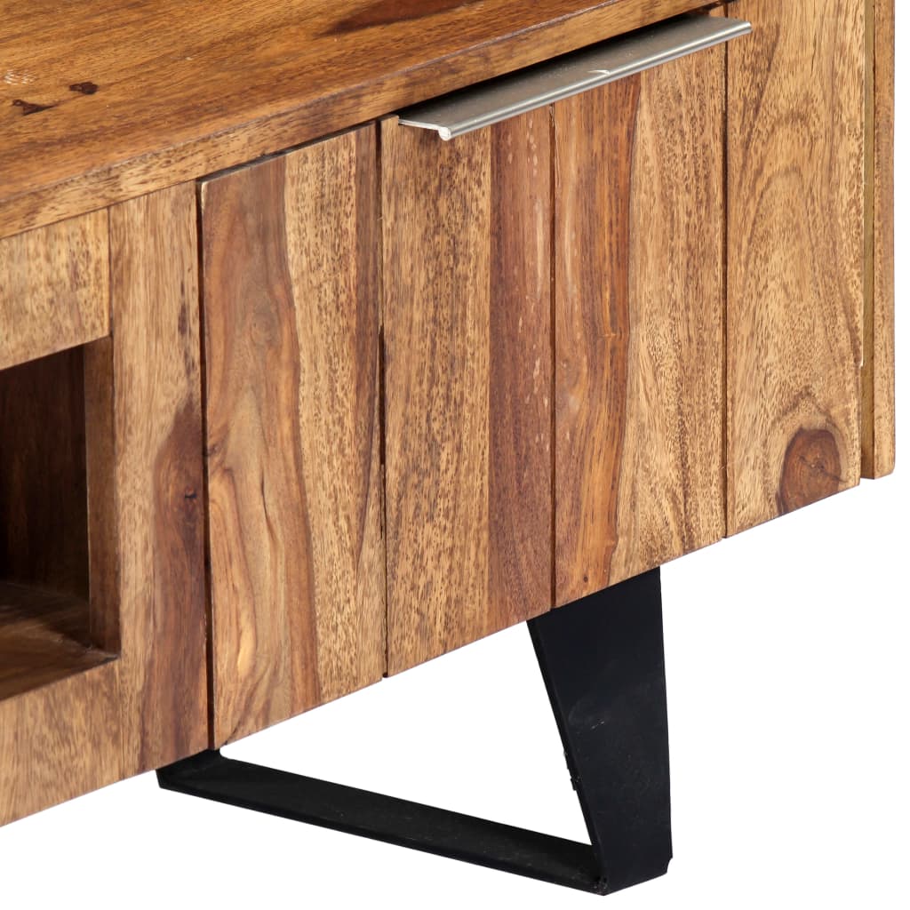 Meuble TV vidaXL 140x30x40 cm en bois d'acacia massif