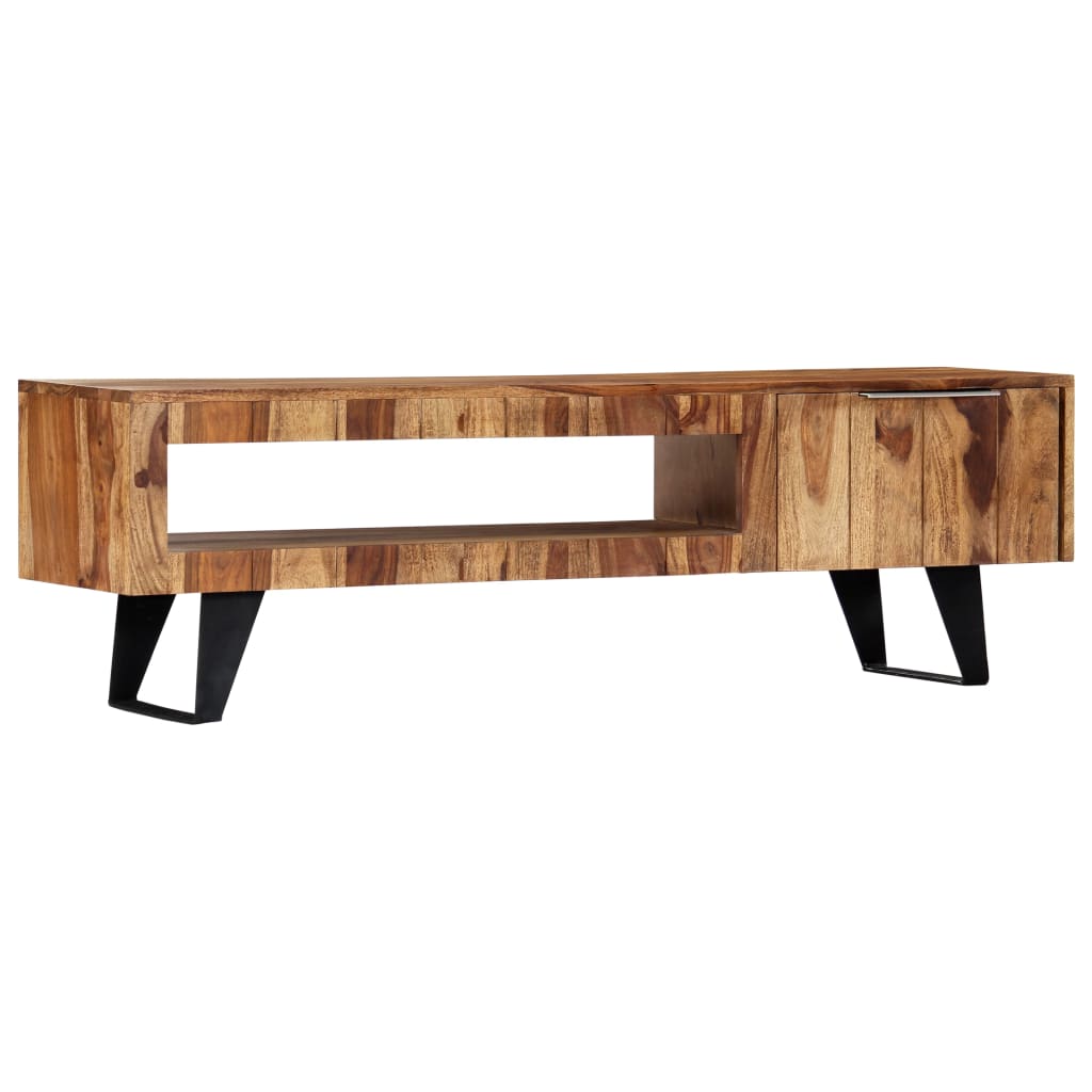 Meuble TV vidaXL 140x30x40 cm en bois d'acacia massif