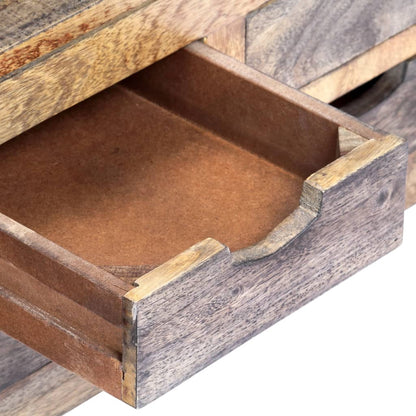 vidaXL Couchtisch Grau 100x50x30 cm Massivholz Akazie
