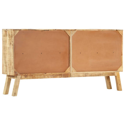 vidaXL Buffet marron et noir 160x30x80 cm Bois de manguier brut