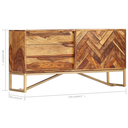 vidaXL Bahut 118x30x60 cm Bois d'acacia massif