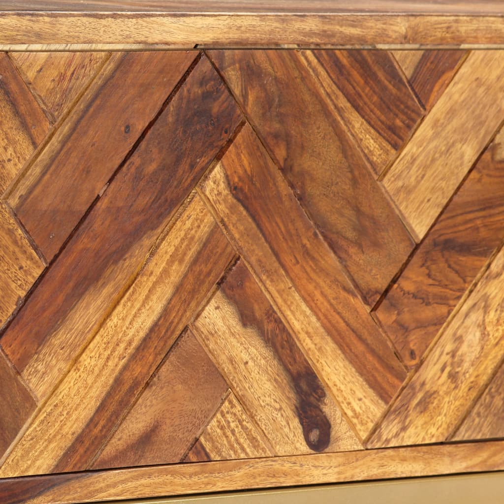 vidaXL Meuble TV 140x30x45 cm Bois d'acacia massif