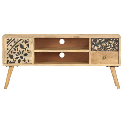 Meuble TV vidaXL 100x30x45 cm en bois de manguier massif