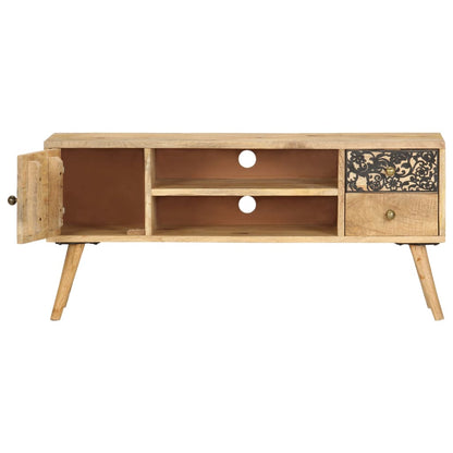 Meuble TV vidaXL 100x30x45 cm en bois de manguier massif