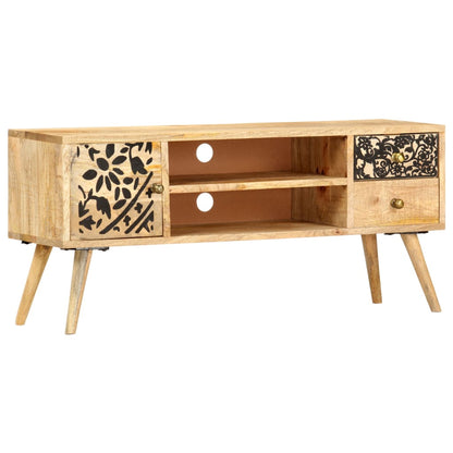 Meuble TV vidaXL 100x30x45 cm en bois de manguier massif