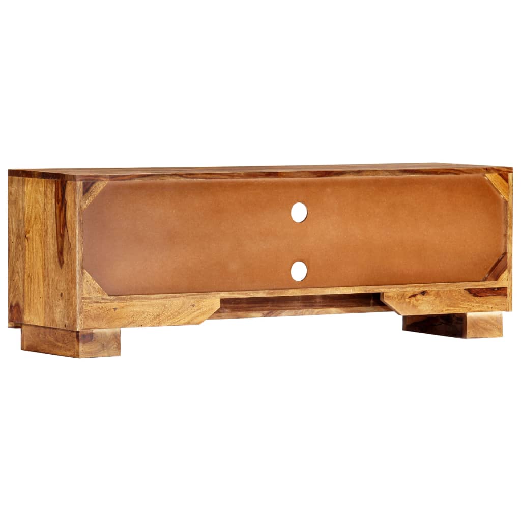vidaXL Meuble TV 118x30x40 cm Bois d'acacia massif