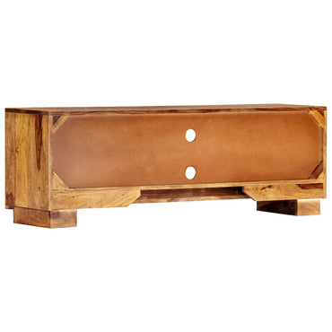 vidaXL Meuble TV 118x30x40 cm Bois d'acacia massif
