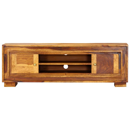 vidaXL Meuble TV 118x30x40 cm Bois d'acacia massif