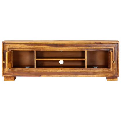 vidaXL Meuble TV 118x30x40 cm Bois d'acacia massif