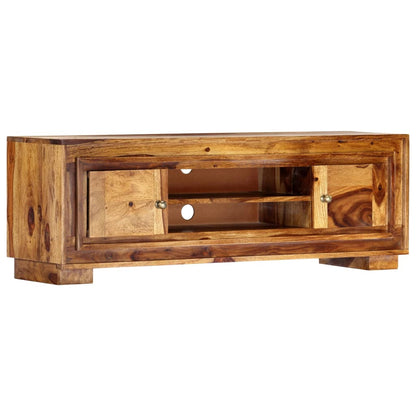 vidaXL Meuble TV 118x30x40 cm Bois d'acacia massif