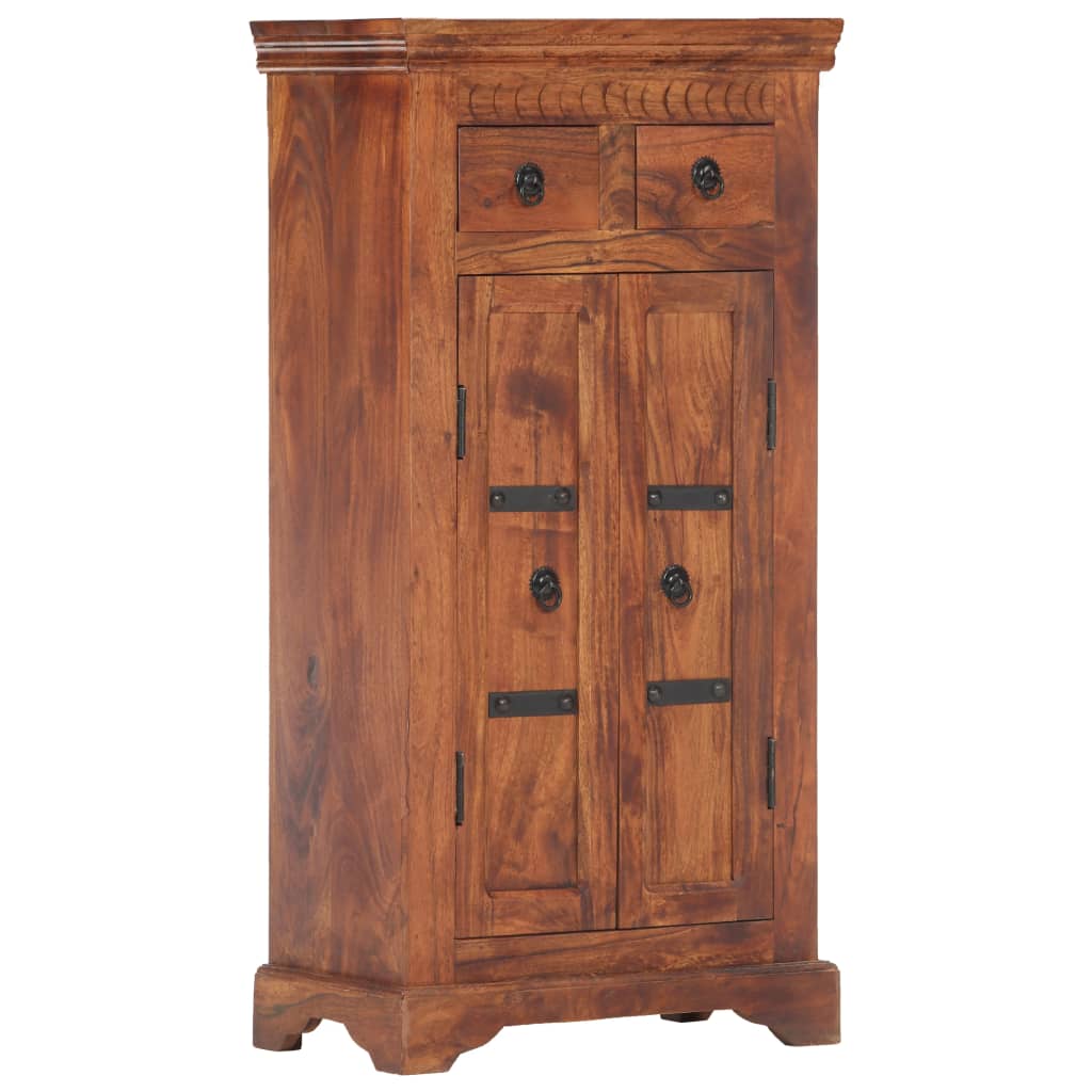vidaXL Buffet 50 x 30 x 100 cm Bois d'acacia massif