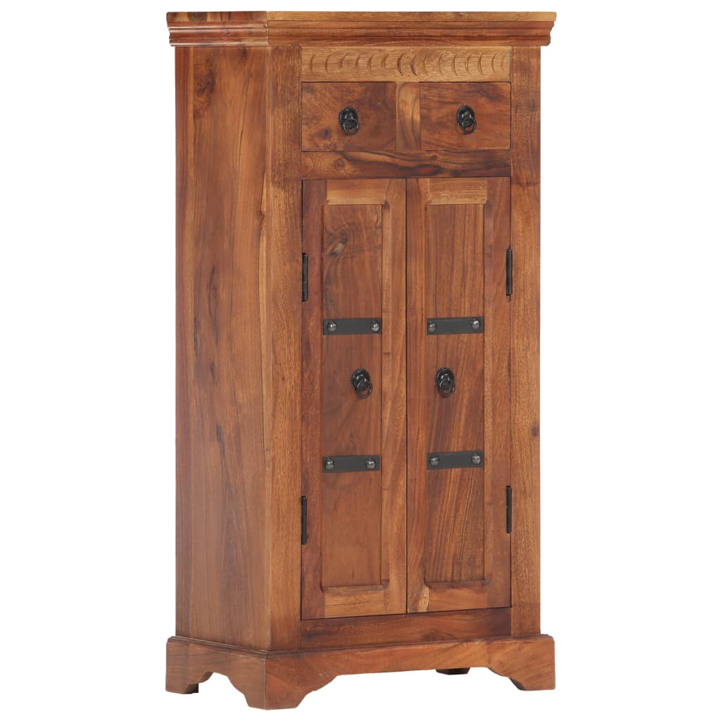 vidaXL Buffet 50 x 30 x 100 cm Bois d'acacia massif