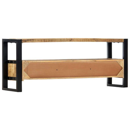 Meuble TV vidaXL 130 x 30 x 50 cm Bois de manguier massif