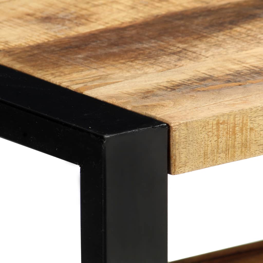 Meuble TV vidaXL 130 x 30 x 50 cm Bois de manguier massif