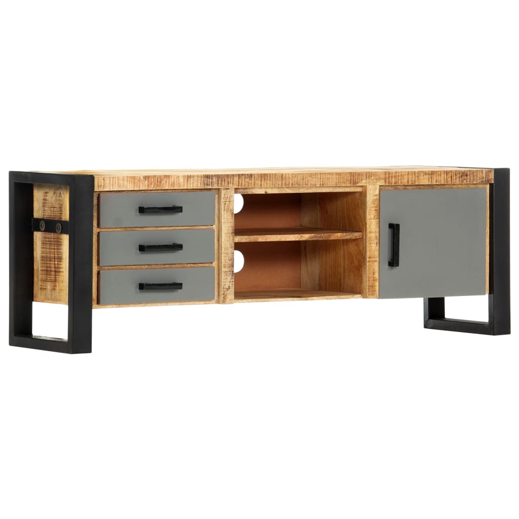 vidaXL Meuble TV 120x30x40 cm Bois de manguier massif