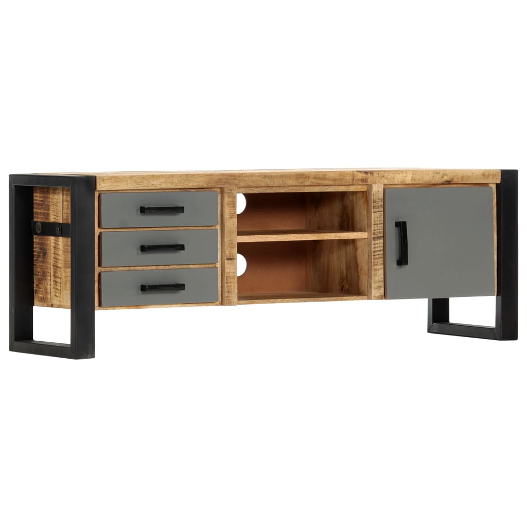 vidaXL Meuble TV 120x30x40 cm Bois de manguier massif