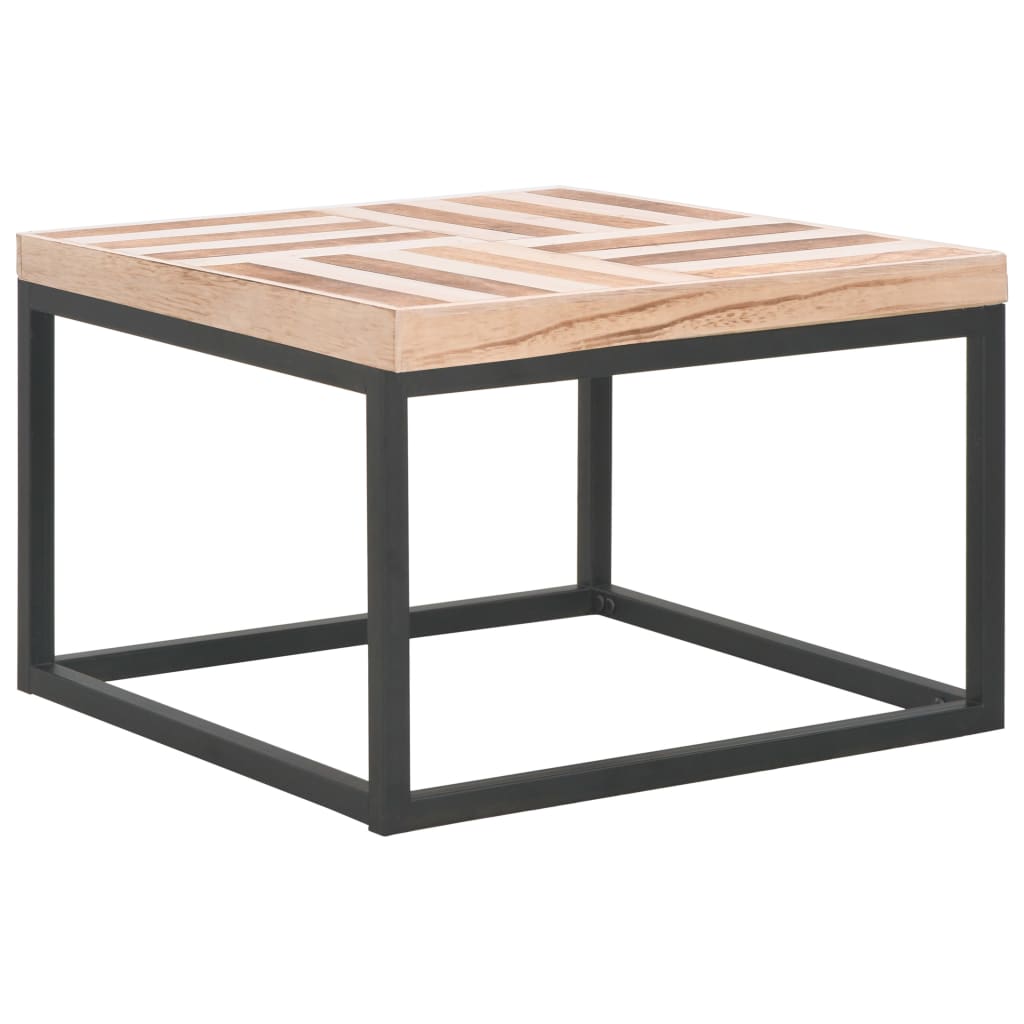 vidaXL Table basse 50×50×33,5 cm Bois massif