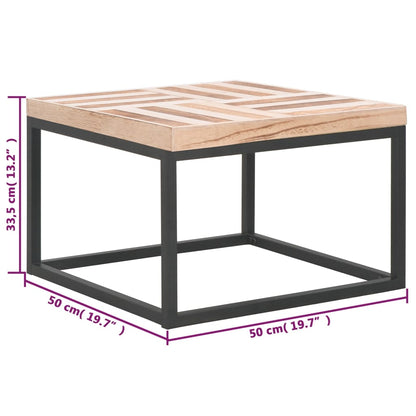 vidaXL Table basse 50×50×33,5 cm Bois massif
