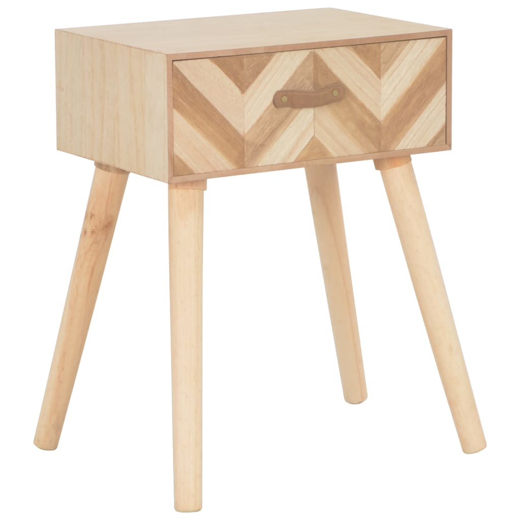vidaXL Table de chevet avec tiroir 44x30x58 cm Bois massif