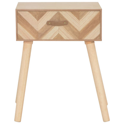 vidaXL Table de chevet avec tiroir 44x30x58 cm Bois massif