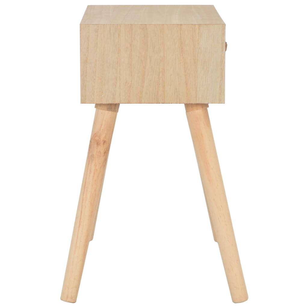 vidaXL Table de chevet avec tiroir 44x30x58 cm Bois massif