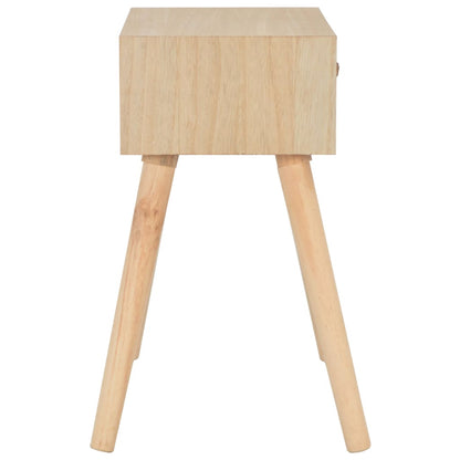 vidaXL Table de chevet avec tiroir 44x30x58 cm Bois massif