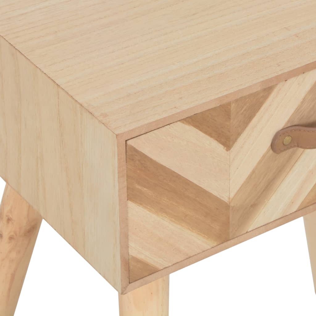 vidaXL Table de chevet avec tiroir 44x30x58 cm Bois massif