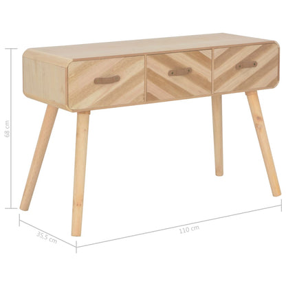 vidaXL Konsolentisch 100x35x68 cm Massivholz