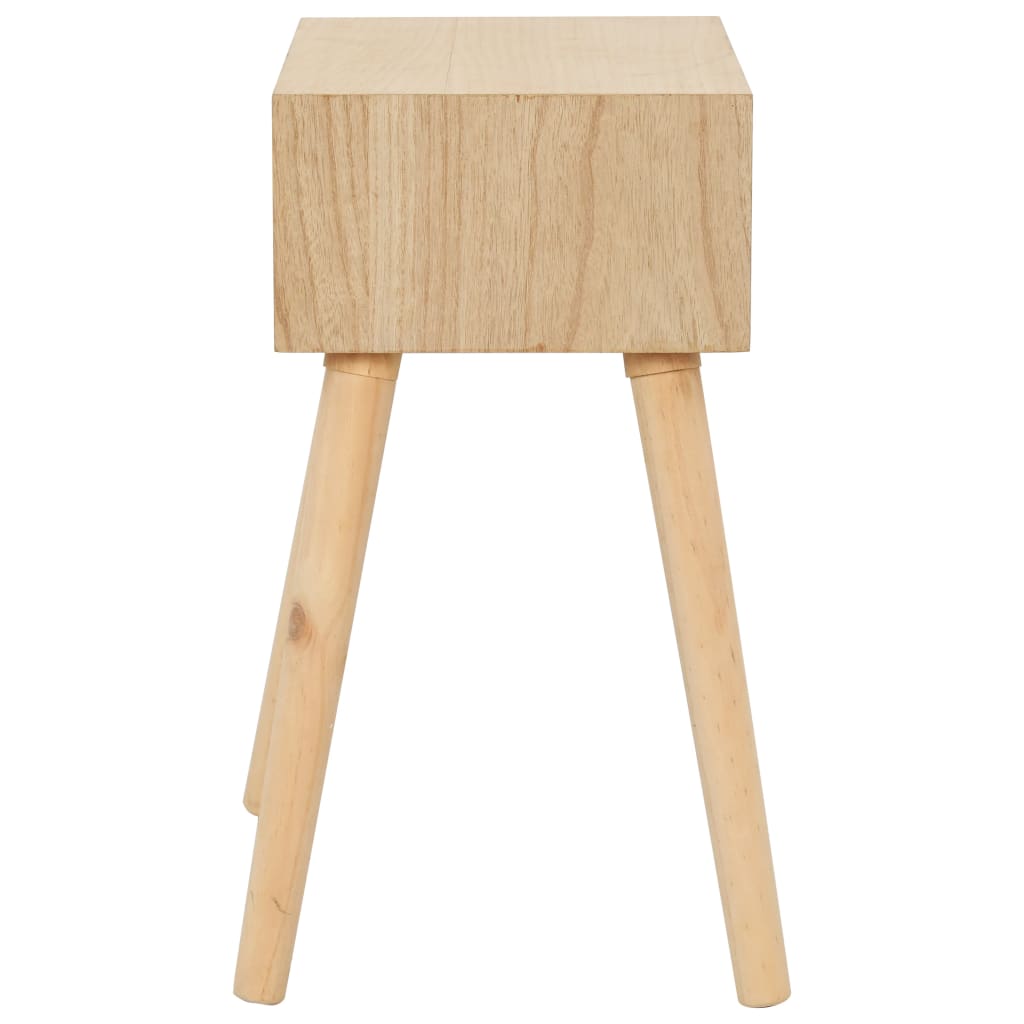 vidaXL Table de chevet avec tiroir 44x30x58,5 cm pin massif