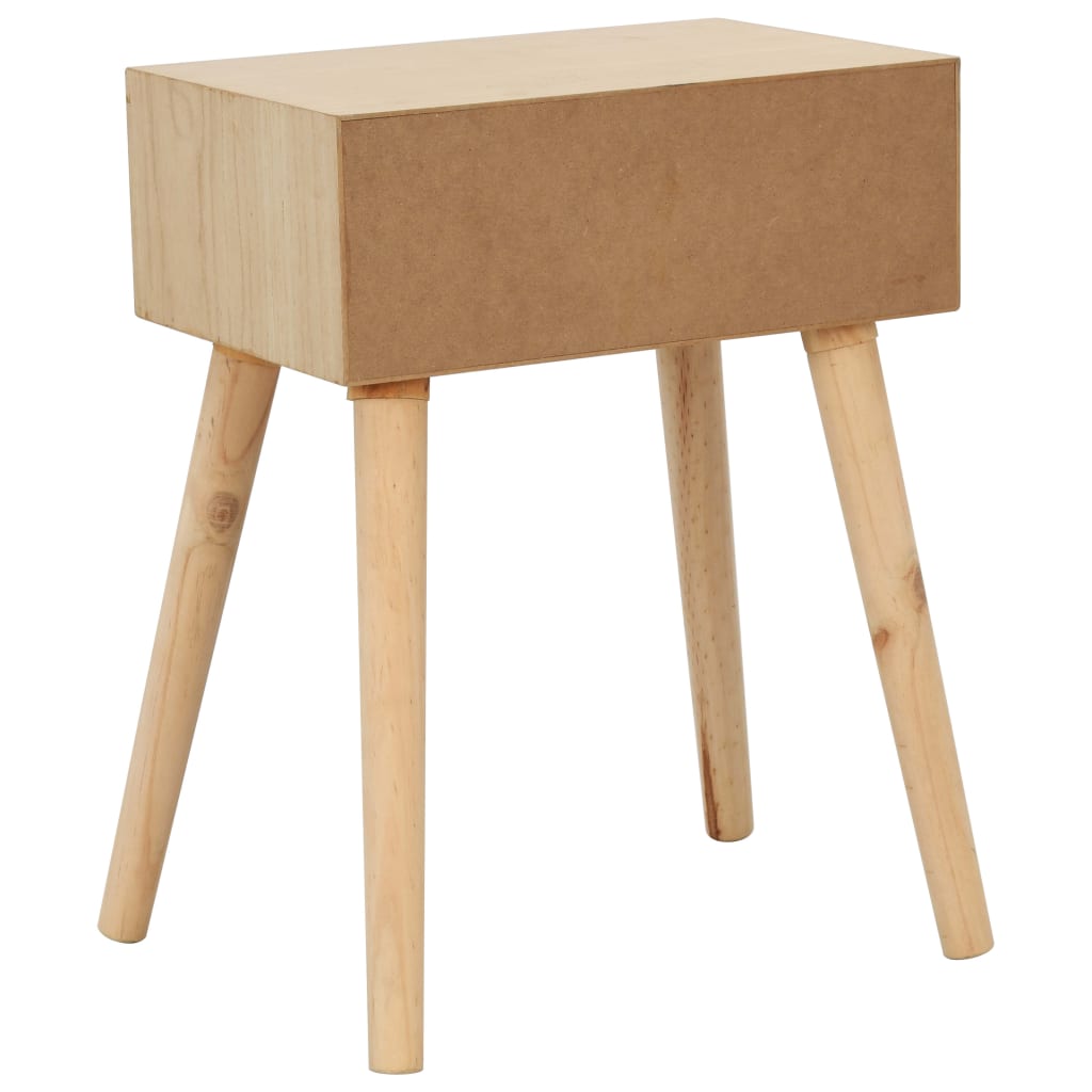 vidaXL Table de chevet avec tiroir 44x30x58,5 cm pin massif