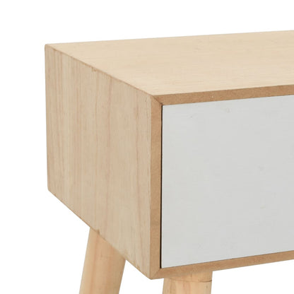 vidaXL Table de chevet avec tiroir 44x30x58,5 cm pin massif