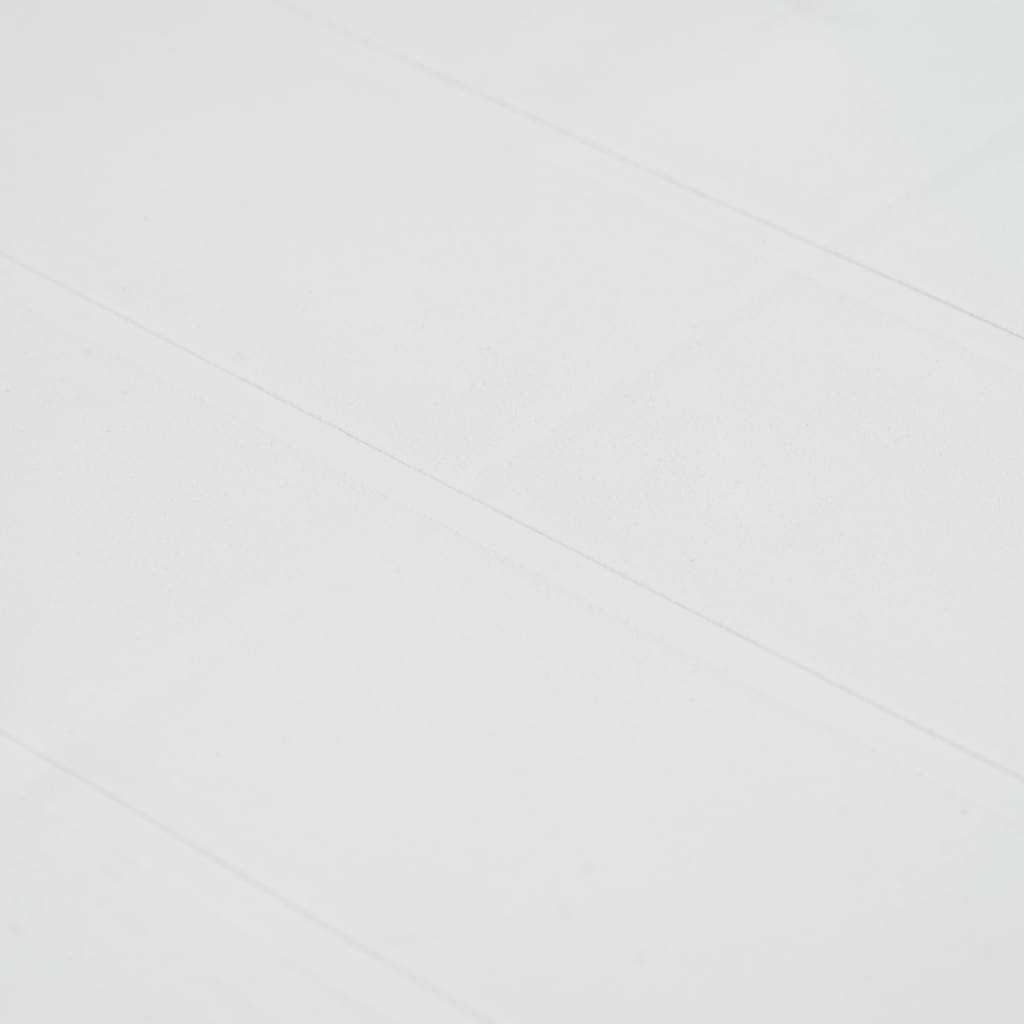 vidaXL 5-tlg. Garten-Essgruppe Kunststoff Weiß Rattan-Optik