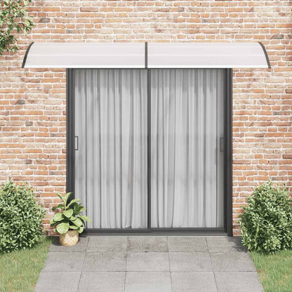 vidaXL Türvordach Schwarz und Transparent 300x75 cm PC