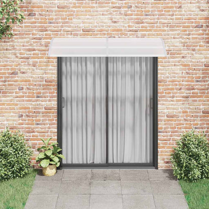 vidaXL Türvordach Grau und Transparent 200x75 cm PC