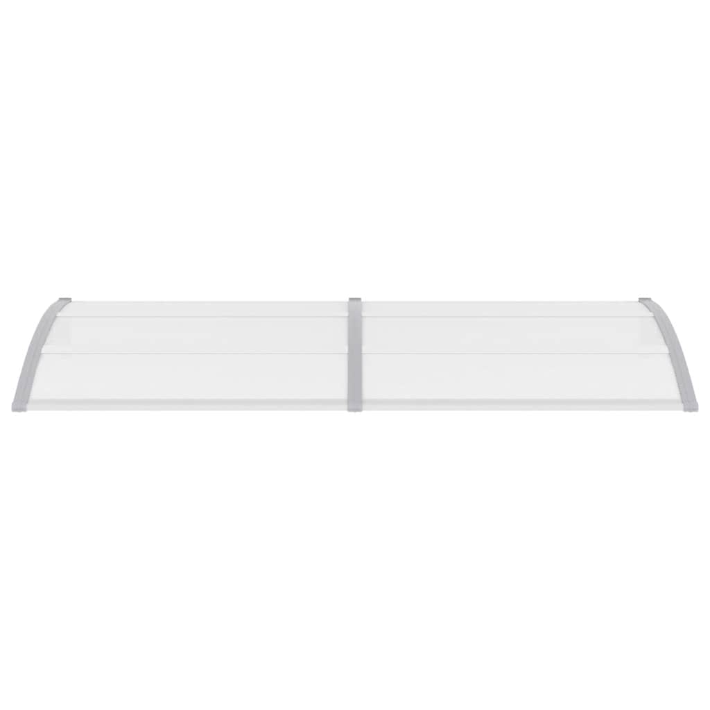 vidaXL Türvordach Grau und Transparent 240x75 cm PC