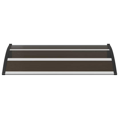 vidaXL Vordach Schwarz 120x75 cm PC