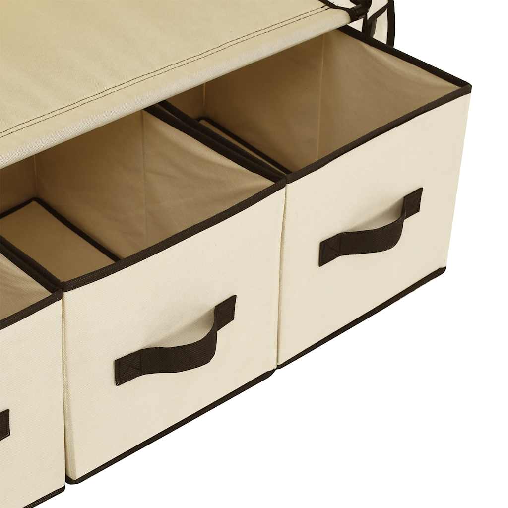 Kleiderschrank Creme 87 x 49 x 159 cm Stoff