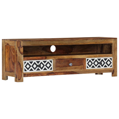 vidaXL Meuble TV 120x30x40 cm Bois d'acacia Massif