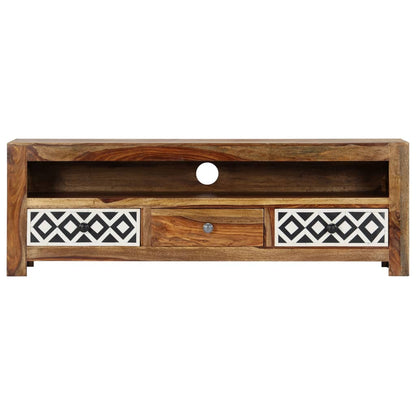 vidaXL Meuble TV 120x30x40 cm Bois d'acacia Massif