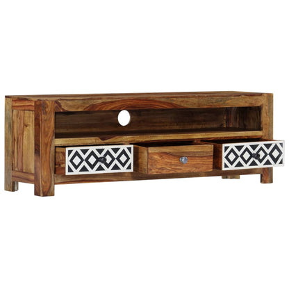vidaXL Meuble TV 120x30x40 cm Bois d'acacia Massif