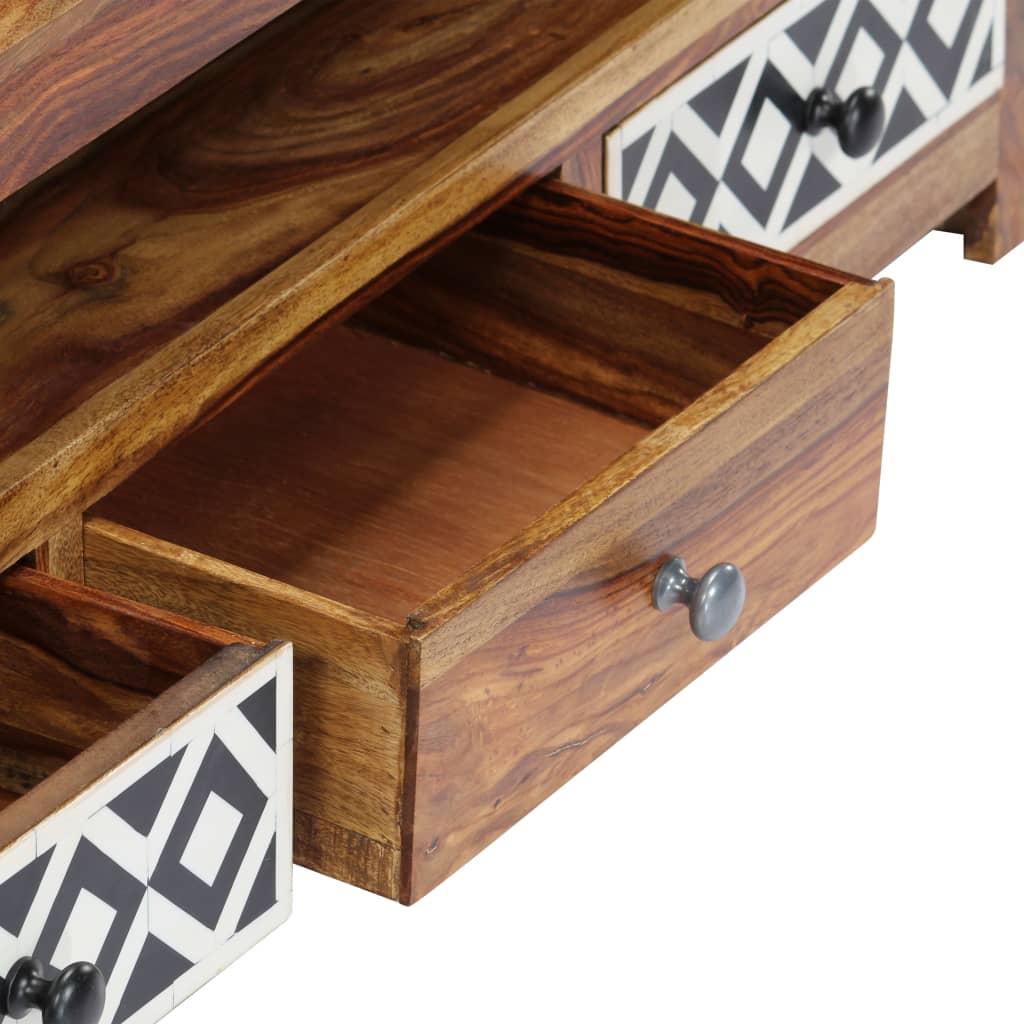 vidaXL Meuble TV 120x30x40 cm Bois d'acacia Massif