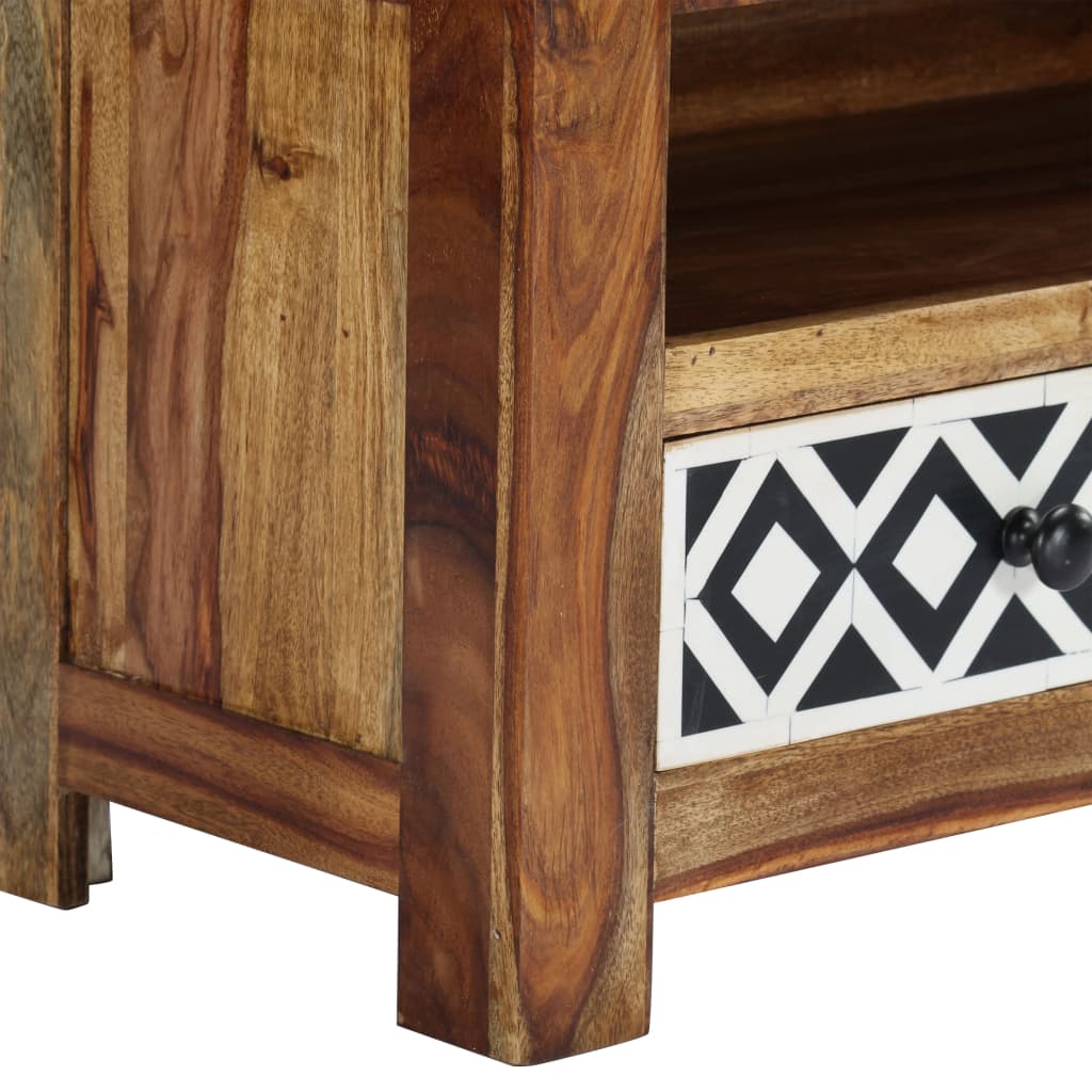 vidaXL Meuble TV 120x30x40 cm Bois d'acacia Massif