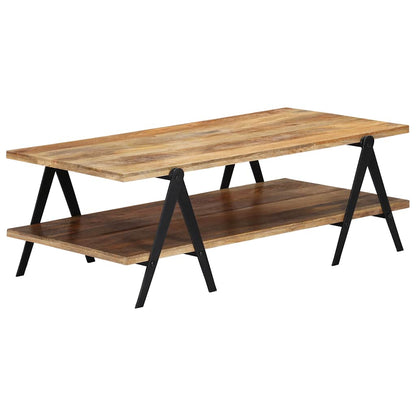 vidaXL Couchtisch 115x60x40 cm Massivholz Mango