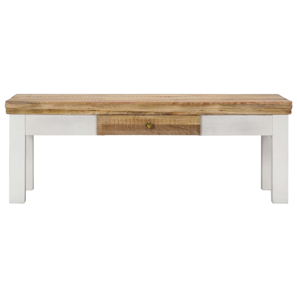 vidaXL Couchtisch 110x50x40 cm Massivholz Mango